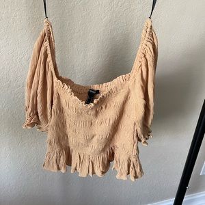 Forever 21 puffy sleeve top size M